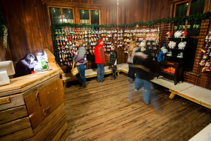 a group of people in a room